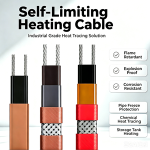 Cinta Calefactora Autorregulable a Prueba de Explosiones, Cable de Protección Contra Congelación para Tuberías Exteriores, Impermeable y Aislado, con Certificación CE EAC - Product Image 1