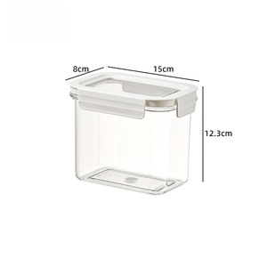 Clear Square Plastic Storage Container with White Lid Classic Design All Seasons Vietnam for Food Storage <b>Camping</b> Use - Product Image 6