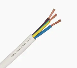 Cable redondo y flexible OEM de 3 núcleos 3*1,5mm ^ 2 3*2,5mm ^ 2 300V/500V 450/750V kablo 0,75 1 1,5 2,5 4 6mm cable blindado