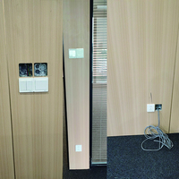 Cloison de séparation de bureau facile à installer, insonorisée, panneau de cloison modulaire en acier pour hôtel, commerce, hôpital