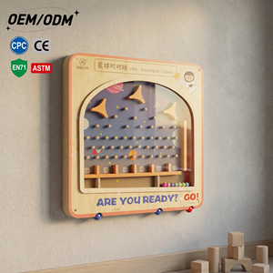 Juguete de Pared Interactivo de Madera con Planetas y Tablero de Actividades - Montessori STEM Educativo para el Aprendizaje del Espacio/Astronomía - Ahorra Espacio para Edades de 2 a 13 Años - Product Image 1