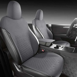 ชุดหุ้มเบาะรถยนต์หนังกลับอัลคันทาร่าแบบสปอร์ต ดีไซน์พิเศษ สำหรับรถเทสล่า รุ่น <span class=keywords><strong>3</strong></span>  ครบชุด ใช้ได้ทุกฤดู - Product Image 4