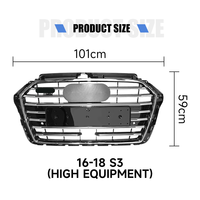 Nouveaux produits à succès 2016-2018 : Calandre avant S3 pour Audi A3 2016-2018, accessoire de calandre Audi A3