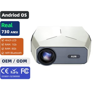 Mini Proyector Estándar Europeo con Sistema Android 4K, Cine en Casa para Niños, Uso Educativo, AUN A004 Pro - Product Image 1