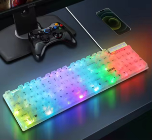 Colorful Glow Rgb Transparent <b>Keyboard</b> Mechanical Touch Laptop Game Wired <b>Keyboard</b> Switches - Product Image 5