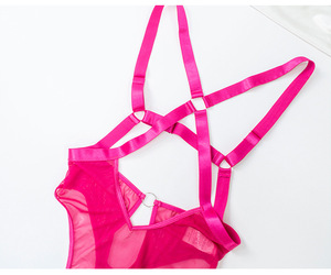 Body de lencería Sexy de alta calidad, Mono para Mujer, camisón de malla Sexy, lencería Para Mujer, ropa de noche caliente para Mujer - Product Image 4
