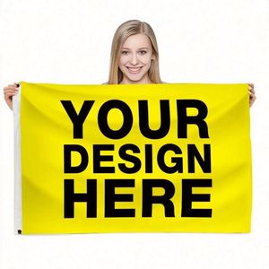 ธงและป้ายโฆษณาโพลีเอสเตอร์พิมพ์ดิจิทัลสองด้าน ขนาด 3x5 ฟุต ป้องกันรอยยับ พร้อมเสาธงอะลูมิเนียมและห่วงตาไก่ รับทำโลโก้ตามสั่ง - Product Image 6