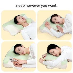 Dernière conception <span class=keywords><strong>de</strong></span> la <span class=keywords><strong>forme</strong></span> <span class=keywords><strong>de</strong></span> papillon Ménage <span class=keywords><strong>Ergonomique</strong></span> Utilisé pour soulager la douleur cervicale Coussin <span class=keywords><strong>de</strong></span> lit <span class=keywords><strong>Oreiller</strong></span> en mousse <span class=keywords><strong>à</strong></span> <span class=keywords><strong>mémoire</strong></span> - Product Image 2