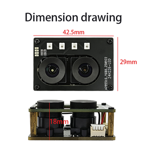 มินิ 42.5*29*18 มม. เลนส์คู่ 2MP 1080P WDR โมดูลกล้อง USB 1/2.7 CMOS 100 °    สำหรับการควบคุมการเข้าถึงด้วยการตรวจจับความเป็นจริง - Product Image 3