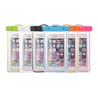 Pochette de téléphone unique en silicone avec bande fluorescente, sac étanche en PVC pour bateau, natation, compatible iPhone 15 14 13 12 11 Pro Max