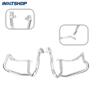 Protection de garde-moteur avant chromée pour BMW R 1200 RT <span class=keywords><strong>R1200RT</strong></span> 2014 2015 2016 2017 2018 2019, barre de protection, grande barre - Product Image 5
