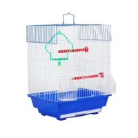 Cage à oiseaux compacte Homey Pet 55,5x36x88cm en fer motif bois doré, écologique, pour intérieur/extérieur, avec plateau en plastique et boîte à poudre