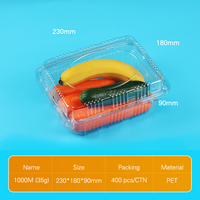 Emballage de coquilles de fruits Boîte en plastique PET transparent Fruits Tomate Raisin Fraise Punnet Conteneur pour fermes fraîches