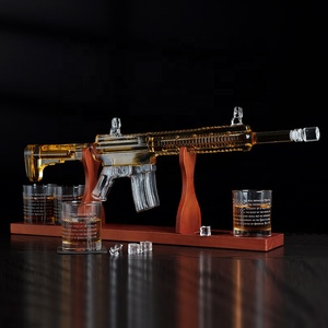 Nouveau Produit Phare 2025 : Carafe en Verre Borosilicate AK47 – Distributeur de Whisky Transparent OEM/ODM, Sans BPA et Compatible Lave-Vaisselle - Product Image 3
