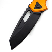 Cuchillo plegable EDC táctico de supervivencia, cuchillo de bolsillo Micarta de acero inoxidable 3Cr13 de aluminio para acampar, caza, personalizaciones OEM