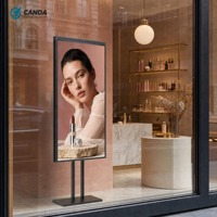 Écran tactile LCD pour diffusion en direct, vitrine, affichage publicitaire, écrans LCD ultra-lumineux HD pour vitrines de magasins