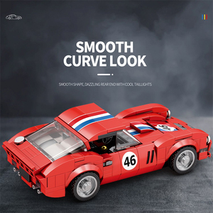 Briques de construction certifiées CE et CPC Ferra <span class=keywords><strong>250</strong></span> <span class=keywords><strong>GTO</strong></span> - Modèle à l'échelle 1:24 en plastique ABS, supercar de course pour adultes - Product Image 4