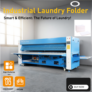 Carpeta Industrial de alta calidad, nuevo diseño, toalla eléctrica y máquina plegable de sábanas para lavandería, hoteles, Material textil - Product Image 2