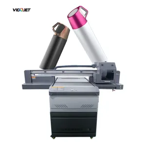 Vigojet 6090 Digitale UV Flatbed Printer Grote Printer I1600 3 Printkop Witte Inkt En Kleur Inkt UV-Printer