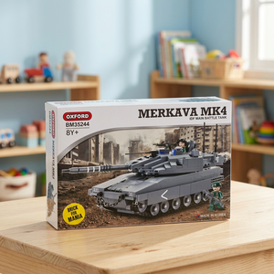 Tanque MERKAVA, Bloques de Construcción de Combate Avanzado, Juguete de Construcción ABS, Simulación Militar, Modelo de Vehículo Blindado, Set de Ensamblaje - Product Image 2