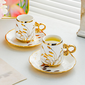 European Style Coffee Cup Afternoon <b>Tea</b> Cup <b>Set</b> 6 Cup 6 Plate Household Ceramic <b>Tea</b> <b>Set</b> 12PCs Ceramic Cup and Saucer <b>Set</b> - Product Image 4