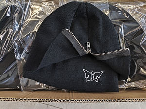 Gorro de Punto con Diseño de Logotipo Personalizado, Estilo Y2K, con Cierre, Doble Capa, Estampado Lateral con Cierre de 1/2, Gorro de Jacquard - Product Image 6