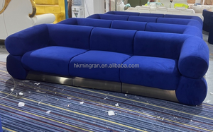 Mr ý phòng khách sang trọng sofa Set thiết kế hiện đại couch vàng thép không gỉ đồ nội thất nhà biệt thự sofa - Product Image 6