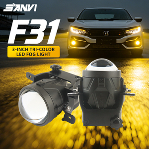 ไฟตัดหมอกโปรเจคเตอร์เลนส์ไบ-แอลอีดี 3 นิ้ว รุ่น F31 สามสี 30W/35W แสงสูง-ต่ำ 50000H - Product Image 1