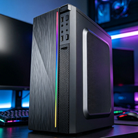 Boîtier PC Micro ATX en maille de haute qualité avec façade en acier SPCC, compatible avec les alimentations ATX, pour le jeu et le bureau, châssis personnalisable, taille adaptable