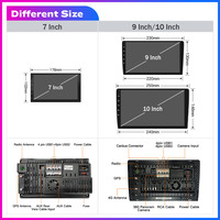 Autoradio Double DIN 7 9 10 Pouces Android avec Écran Tactile Android Auto Carplay Audio Lecteur DVD de Voiture Navigation GPS