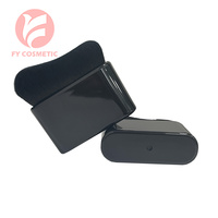 Logo personnalisé de maquillage de forme incurvée Kabuki Deluxe Tan autobronzant mélange brosse sans soleil traitement de bronzage brosse pour le corps noir et or