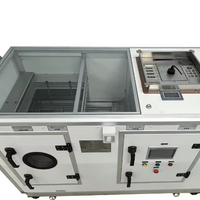 Unité de traitement d'air industrielle hydronique Jetex série JTAHM pour salle blanche avec filtre HEPA, stérilisation UV-C et plasma, sur pied