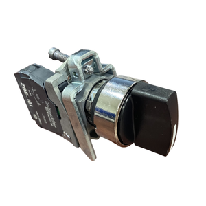 XB4BD51 Interrupteur sélecteur 3 positions 1NO 22mm 120V 6A à rappel par ressort, bouton à débrayage progressif, collier de fixation, Pulsadores - Product Image 1
