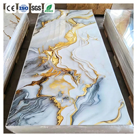 Paneles de Pared de PVC de Alto Brillo, Paneles Decorativos Modernos para Interiores, Tablero UV para el Hogar