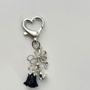 Girl Cute Red Rose Red Black White Pink Fashion Design Vintage Car Keyholder <b>Key</b> <b>Chain</b> Pendant Bag Accessories - Product Image 4