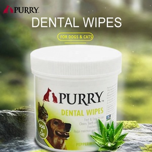 ผ้าเช็ดทำความสะอาดฟันสำหรับสัตว์เลี้ยง PURRY รสเปปเปอร์มินต์ สูตรอ่อนโยน ขนาด 100 ชิ้น เส้นผ่านศูนย์กลาง 5.4 ซม. สำหรับแมวและสุนัข ช่วยให้ลมหายใจสดชื่น ยอดนิยม ขายดีที่สุด - Product Image 3