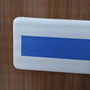 Protezione Murale di Alta Qualità 152mm, Striscia Laterale per <span class=keywords><strong>Corridoio</strong></span> 6\", Protezione in Lega di Alluminio e PVC per Anziani e Disabili - Product Image 1