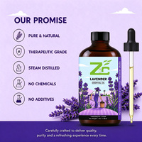 Huile essentielle de lavande en vrac, 100% extrait végétal, distillée à la vapeur, huile de lavande pure pour l'aromathérapie, le massage spa et la fragrance d'intérieur