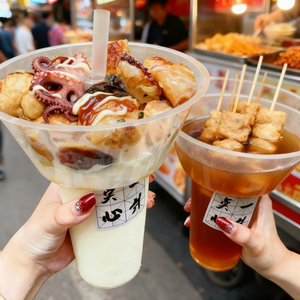 2 في 1 24 أونصة من بلاستيك PP للاستعمال مرة واحدة كوب من القش الملون وعصير فواكه الفشار كوب مشروبات خفيفة مع وعاء في الأعلى - Product Image 2