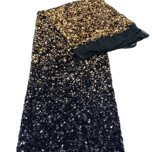 Độc Đáo Được Thiết Kế Chất Lượng <span class=keywords><strong>Sequin</strong></span> Vải 100% Polyester Thêu 5Mm Gradient <span class=keywords><strong>Sequin</strong></span> Vải Cho Ăn Mặc - Product Image 1