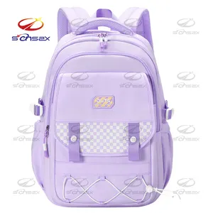 Adolescentes Linda Mochila Versátil Impermeable Casual Bolsa de escuela secundaria Fábrica en Stock Moda Viaje Poliéster Hebei Unisex 8020