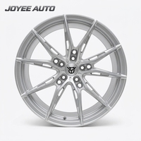 Jantes forgées sur mesure en argent usiné à 10 branches, 17-24 pouces, 5x112 5x114.3 5x120, en alliage pour Audi Mercedes-Benz BMW