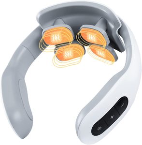 Venta al por mayor portátil <span class=keywords><strong>Mini</strong></span> cuello eléctrico inalámbrico en forma de U Smart <span class=keywords><strong>Tens</strong></span> pulso cuello masajeador - Product Image 1