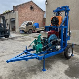완전 자동 바퀴 유압 물 우물 드릴링 머신 가정용 150m 깊이 새로운 로타리 광산 드릴 장비 바위 드릴링 - Product Image 4