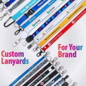 Atacado personalizado em branco logotipo personalizado impressão poliéster <span class=keywords><strong>Lanyard</strong></span> com sua marca impressa em para eventos - Product Image 2