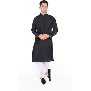 Ensemble Kurta Pajama pour homme Triloki, vêtements traditionnels indiens en coton, tenue ethnique décontractée pour homme - Product Image 1