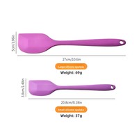 Spatule en silicone de qualité alimentaire résistante à la chaleur, antiadhésive, grattoir à crème, facile à nettoyer, flexible, outil de cuisine pour mélanger