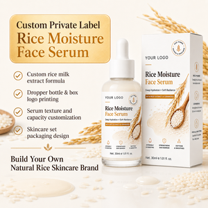 Sérum Visage au Lait de Riz Naturel ODM/OEM Hydratant Éclaircissant Améliore les Peaux Sèches et Sensibles Soin de la Peau Texture Lisse Sérum au Céramide de Riz - Product Image 3