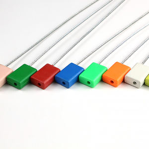 SK1007C <span class=keywords><strong>1</strong></span>,8*300mm Cable de acero galvanizado Express Cable Seal Car Security Cable Tie Seal <span class=keywords><strong>Lock</strong></span> con número de serie - Product Image 1