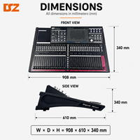 Console de mixage audio numérique professionnelle haut de gamme à 42 canaux avec sortie USB et compatibilité MIDI pour utilisation sur scène